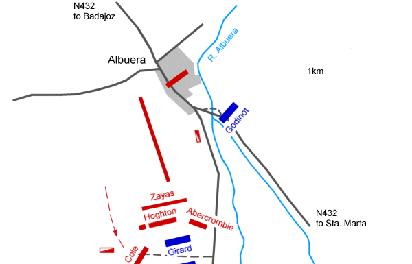 Map of Albuera